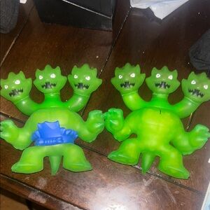 Heroes of Goo Jit Zu Ultra Rare HYDRA by Moose Figure Green Three Heads.